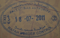 Exit stamp