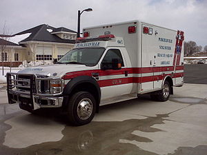 Brand new Ambulance 614-2 at the Purcellville Public Safety Center