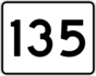 Route 135 marker