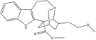 Chemical structure of 18-Methoxycoronaridine.