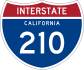 Interstate 210 marker