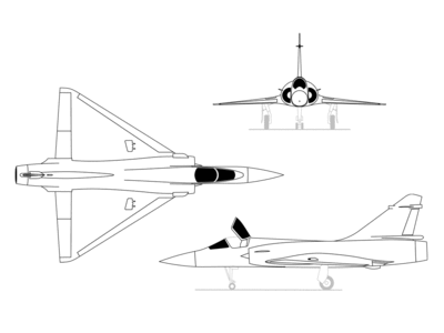 3-view of Mirage 2000C/RDI