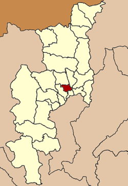 Location of the city within Chiang Mai Province