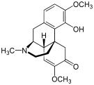 Chemical structure of Sinomenine.