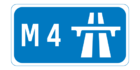 M4 motorway shield}}