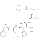 Chemical structure of Dermenkephalin.