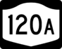 NYS Route 120A marker