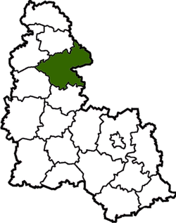 Raion location in Sumy Oblast