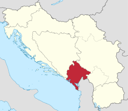 Location of Montenegro