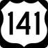 U.S. Route 141 marker