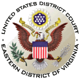 Seal of the United States District Court for the Eastern District of Virginia