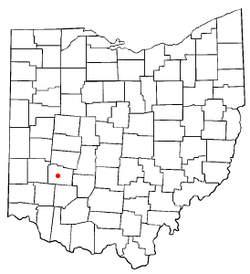 Location of Xenia, Ohio