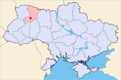 Location within Ukraine