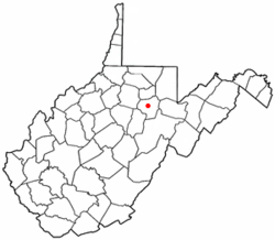 Location of Philippi, West Virginia