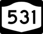 NYS Route 531 marker