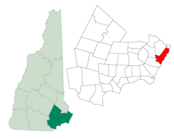 Location in Rockingham County, New Hampshire