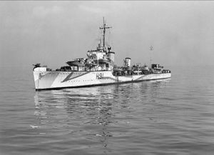 HMS Bulldog, 1945