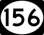 Route 156 marker