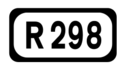 R298 road shield}}