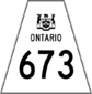 Highway 673 shield