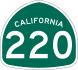 State Route 220 marker