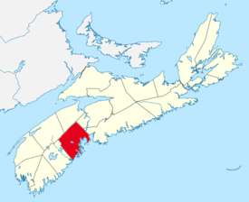 Location of Lunenburg County, Nova Scotia