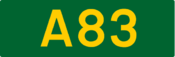 A83 road shield