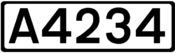 A4234 road shield