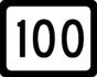 West Virginia Route 100 marker