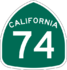 State Route 74 marker