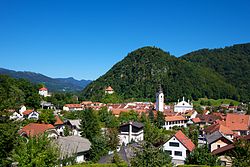 The southern portion of the old part of Kamnik