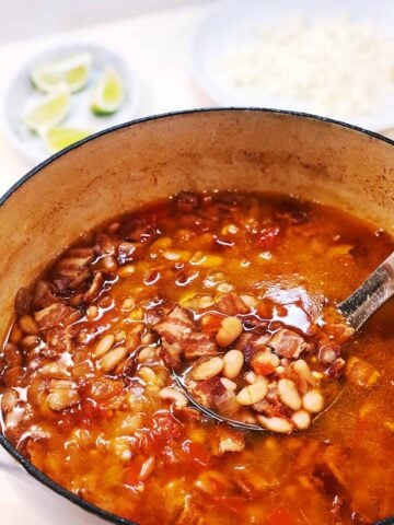 borracho beans in pot