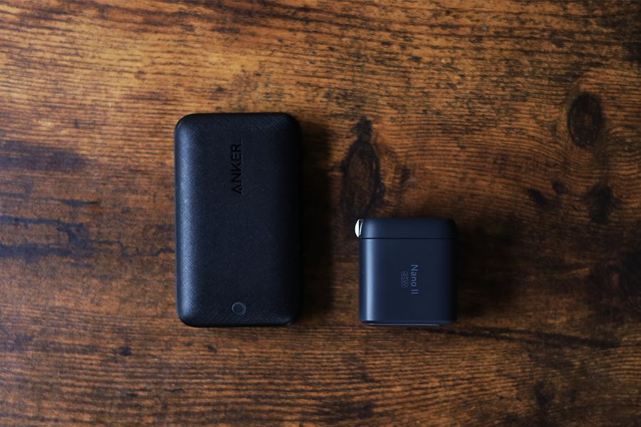 Anker Nano Ⅱ 45W充電器とAtom Ⅲ 45 slimと比較