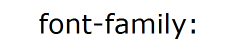 font-family