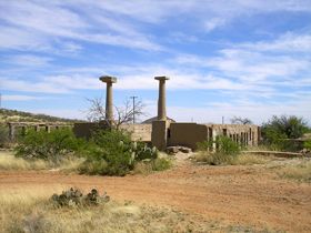 Ruins of school in Gleeson, Arizona, Kathy Alexander.