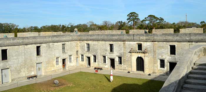 Castillo San Marcos Courtyard, photo by Kathy Alexander, 2017.