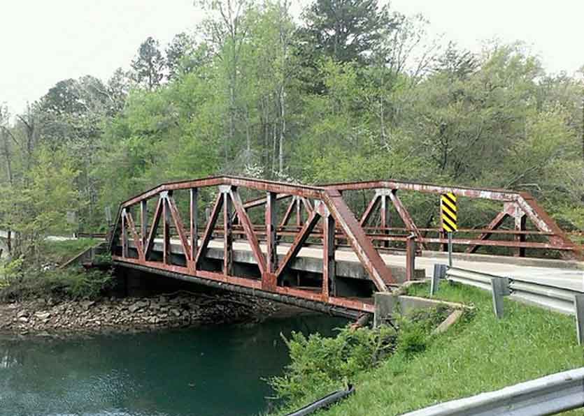 Shipley Hollow Old Mill Dam Bridge.