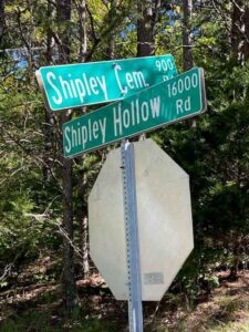 Shipley Hollow Street Sign