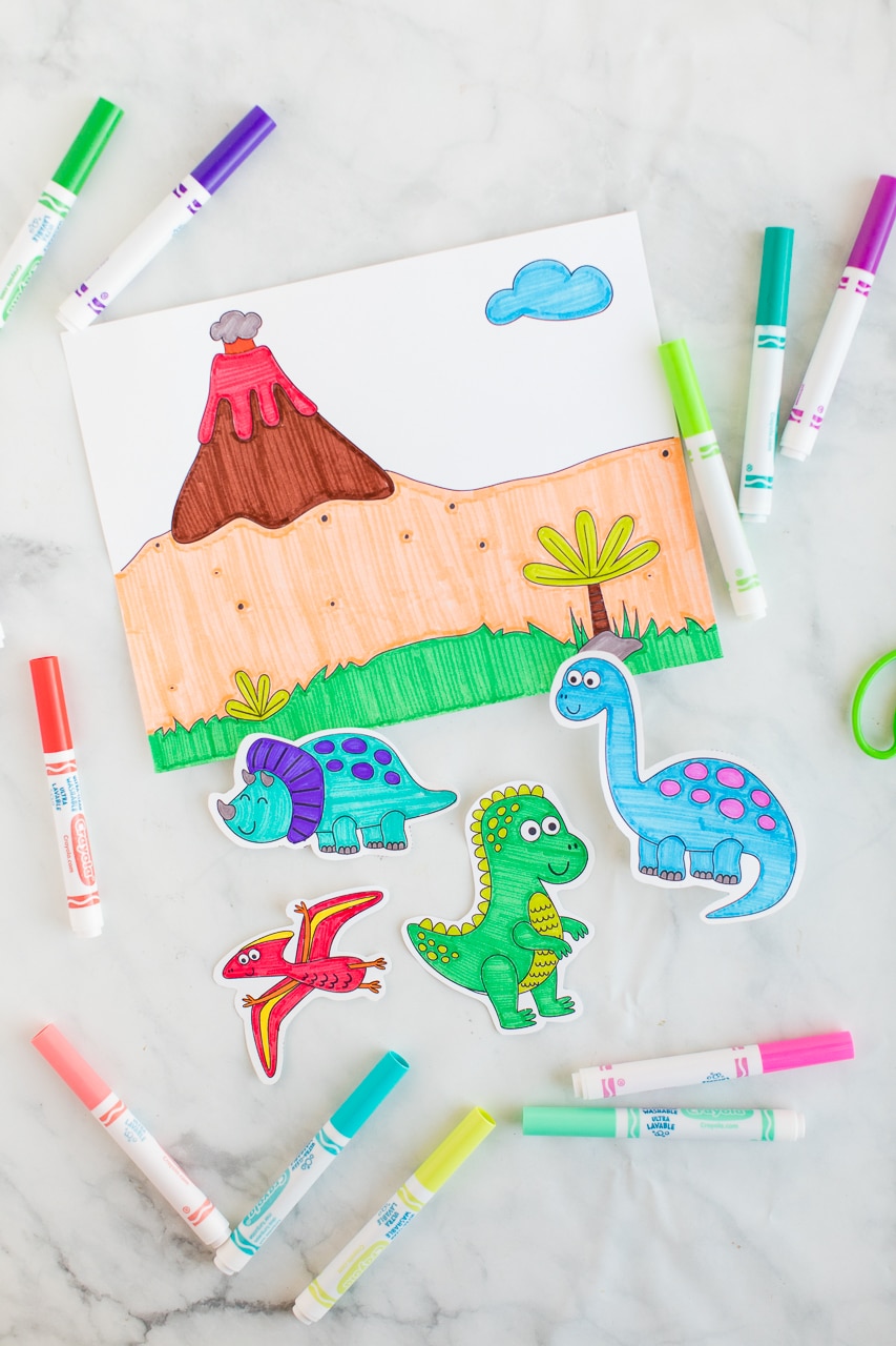 Dinosaur Coloring Activity