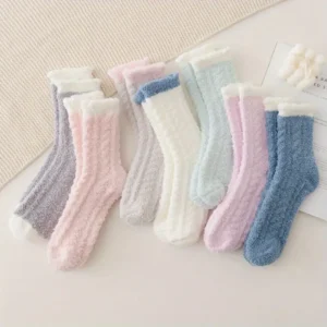 Plush Soft Fleece Mid Calf Socks 7pair Set