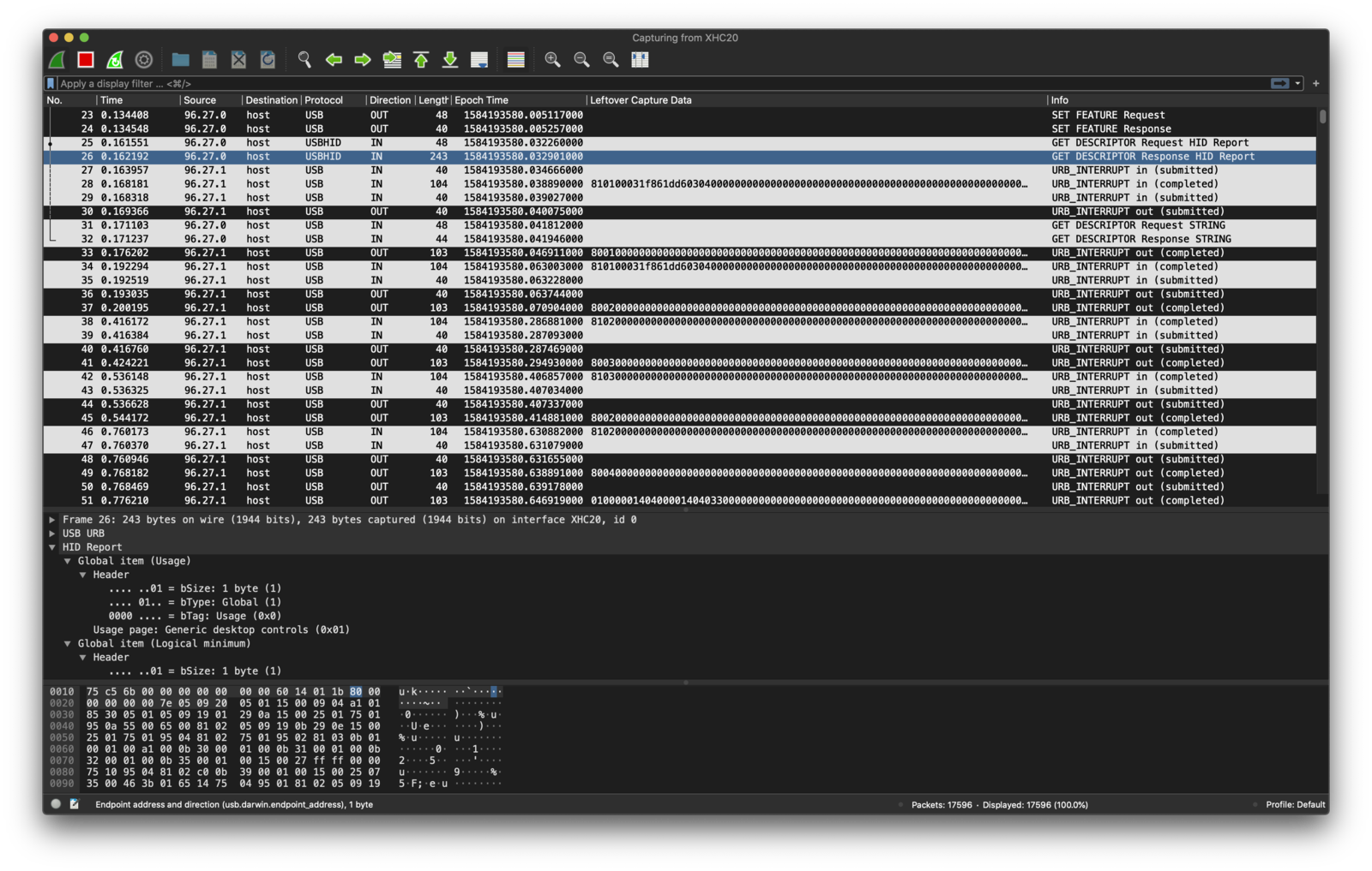 wireshark screen shot