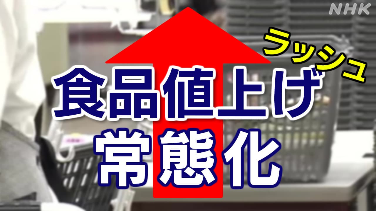 食品値上げ2025年 見通しは？ “春にかけ値上げラッシュ常態化” 2024年と比べどうなる