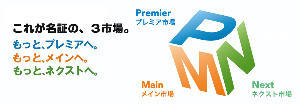 これが名証の、３市場