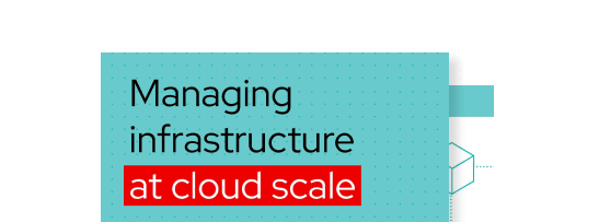 Couverture du livre numérique sur laquelle est inscrit le titre « Managing infrastructure at cloud scale »