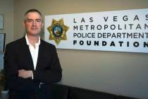 Tom Kovach, executive director of the Las Vegas Metropolitan Police Foundation, poses for a pho ...