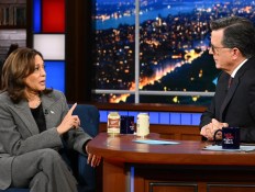 Kamala Harris Says Donald Trump Gets ‘Played’ by Dictators on ‘Colbert’