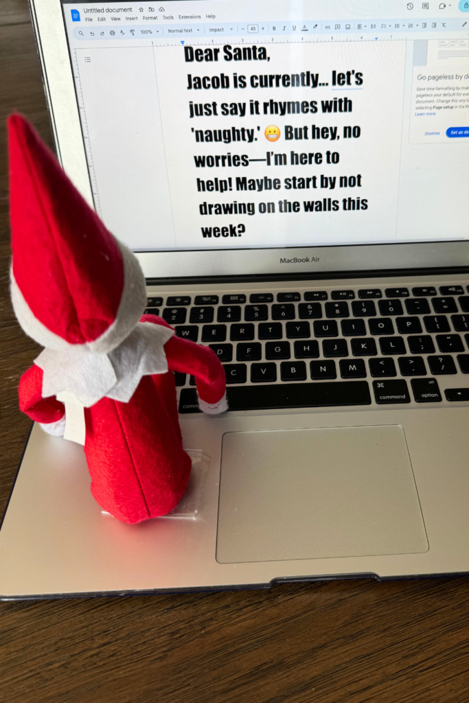 elf on the shelf ideas for bad behavior