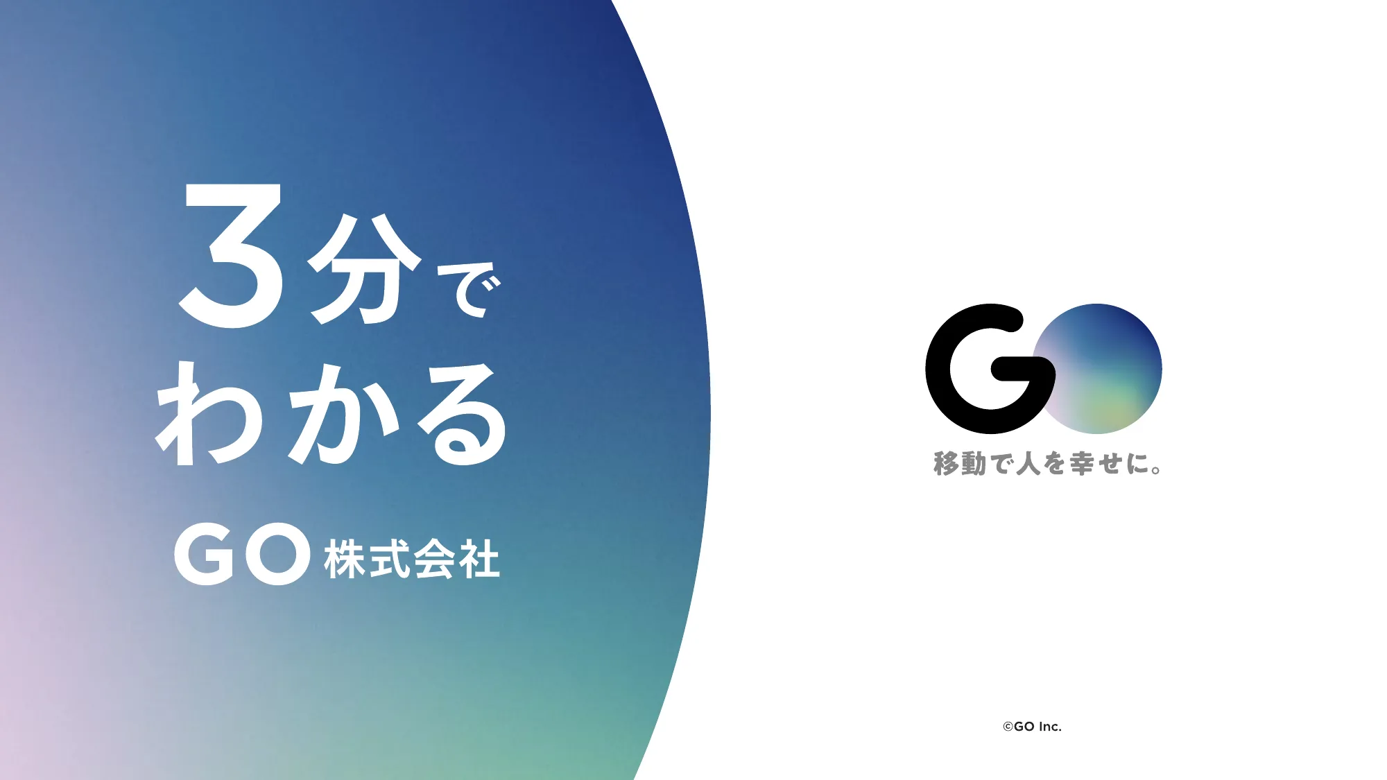 3分でわかるGO株式会社 会社紹介資料