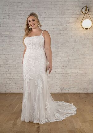 Stella York 7762 plus Fit-and-Flare Wedding Dress