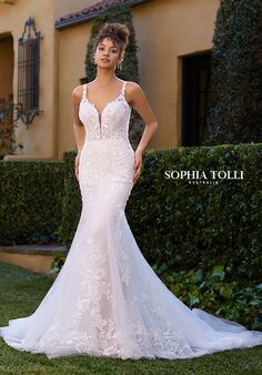 Sophia Tolli Y3109, Jackson Fit-and-Flare Wedding Dress